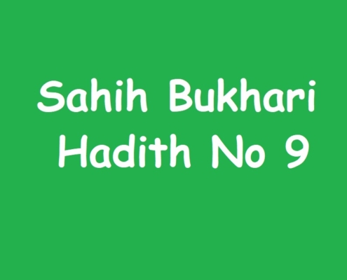 Sahih Bukhari Hadith No 9