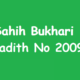 Sahih Bukhari Hadith 2009