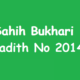 Sahih Bukhari Hadith 2014