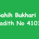 Sahih Bukhari Hadith 4101
