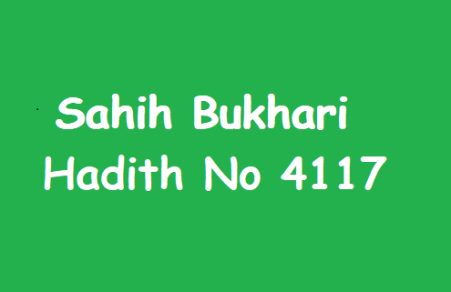 Sahih Bukhari Hadith 4117