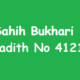 Sahih Bukhari Hadith No 4121