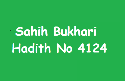 Sahih Bukhari Hadith 4124