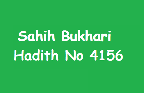 Sahih Bukhari Hadith 4156
