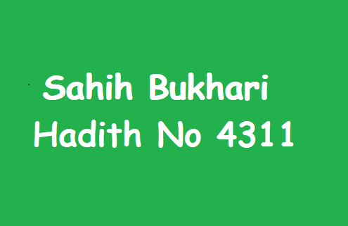 Sahih Bukhari Hadith 4311
