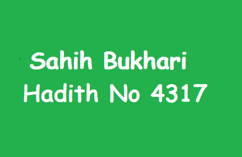 Sahih Bukhari Hadith 4317