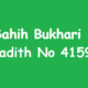 Sahih Bukhari Hadith 4159