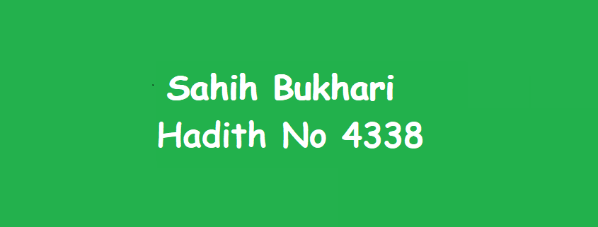Sahih Bukhari Hadith 4338