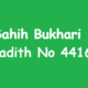 Sahih Bukhari Hadith 4416