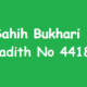 Sahih Bukhari Hadith 4418