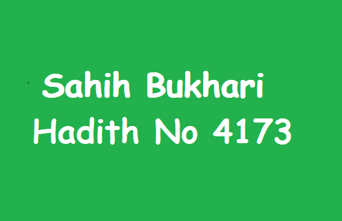 Sahih Bukhari Hadith 4173