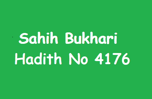 Sahih Bukhari Hadith 4176