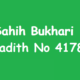 Sahih Bukhari Hadith 4178