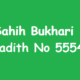 Sahih Bukhari Hadith 5554