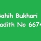 Sahih Bukhari Hadith 6674