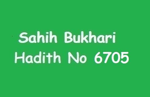 Sahih Bukhari Hadith 6705