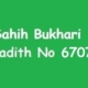 Sahih Bukhari Hadith 6707