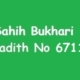 Sahih Bukhari Hadith 6711