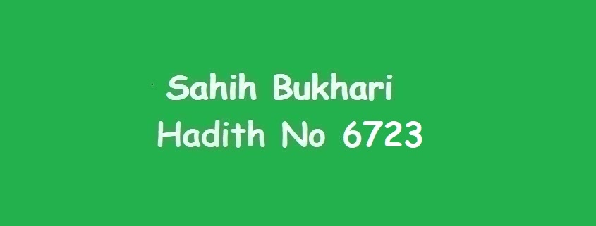 Sahih Bukhari Hadith 6723
