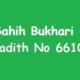 Sahih Bukhari Hadith 6610