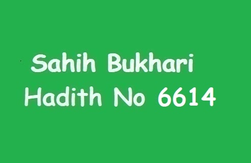 Sahih Bukhari Hadith 6614