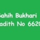 Sahih Bukhari Hadith 6620