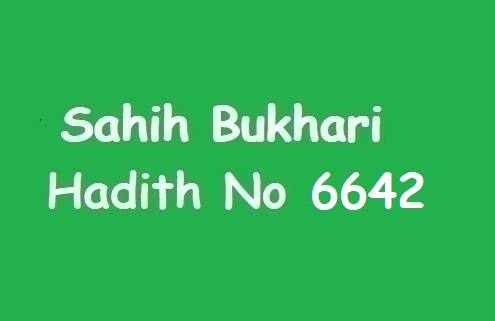 Sahih Bukhari Hadith 6642