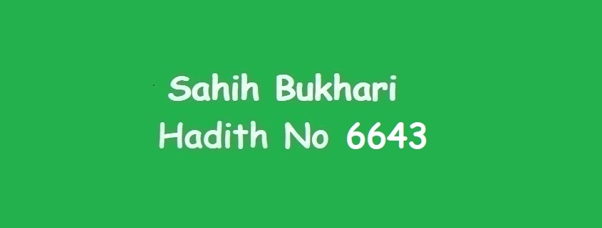 Sahih Bukhari Hadith 6643