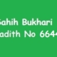 Sahih Bukhari Hadith 6644