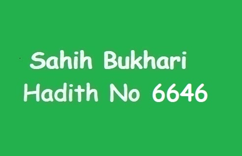 Sahih Bukhari Hadith 6646