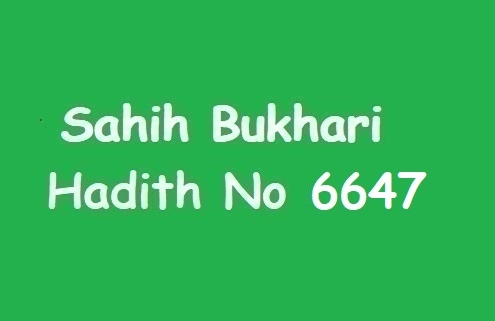 Sahih Bukhari Hadith No 6647