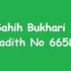 Sahih Bukhari Hadith 6658