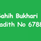 Sahih Bukhari Hadith No 6788 in Urdu